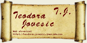 Teodora Jovešić vizit kartica